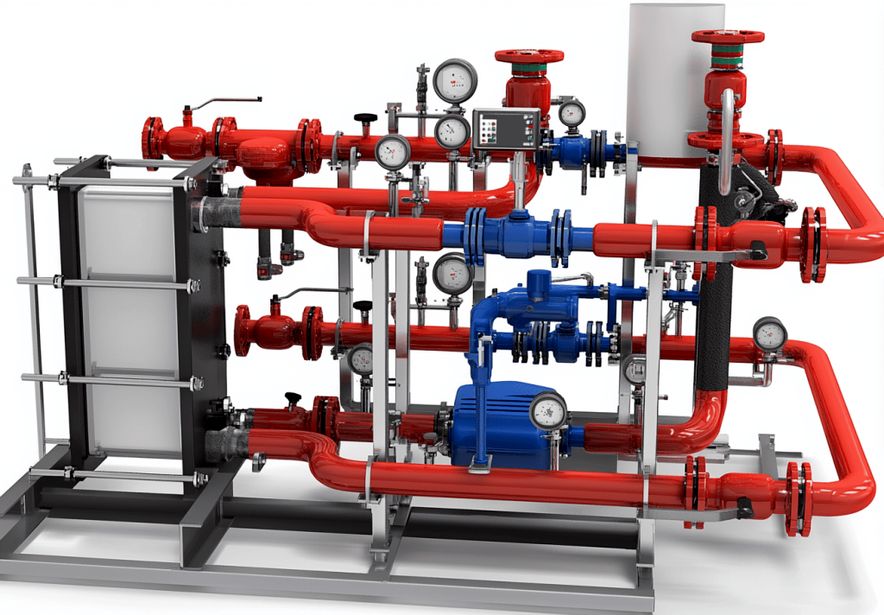 ИТП: стационарный тепловой пункт в подвале дома