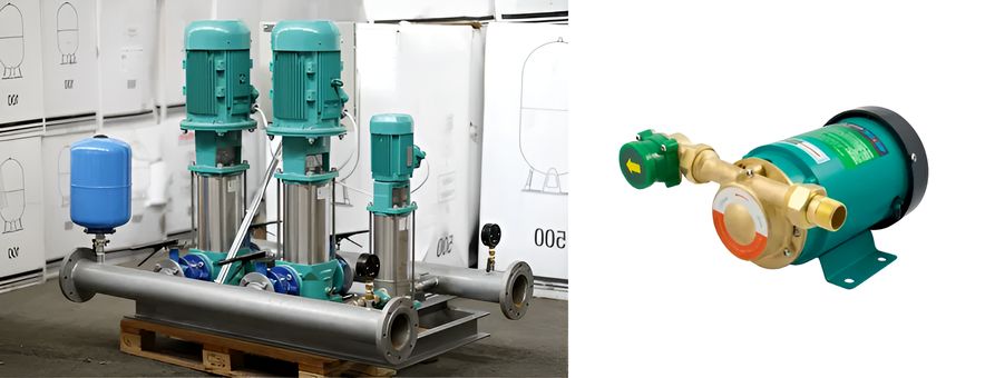 Установка повышающего насоса или насосной станции