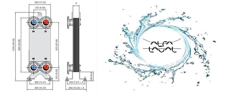 Продажа паяных пластинчатых теплообменников Alfa Laval AlfaNova 400