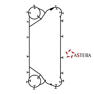 Прокладка EPDM для теплообменника Astera S04 EPDM (фото)