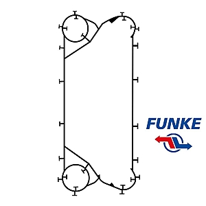 Прокладка FP04 EPDM для теплообменника Funke FP-04 (фото)