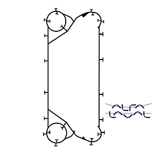 Прокладка M6B NBR для теплообменников M6-B (AQ2-FD) (фото)