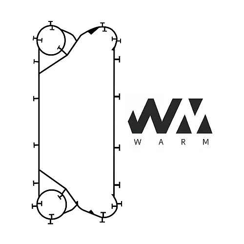 Уплотнение A1S Viton/FKM/FPM для теплообменника WARM